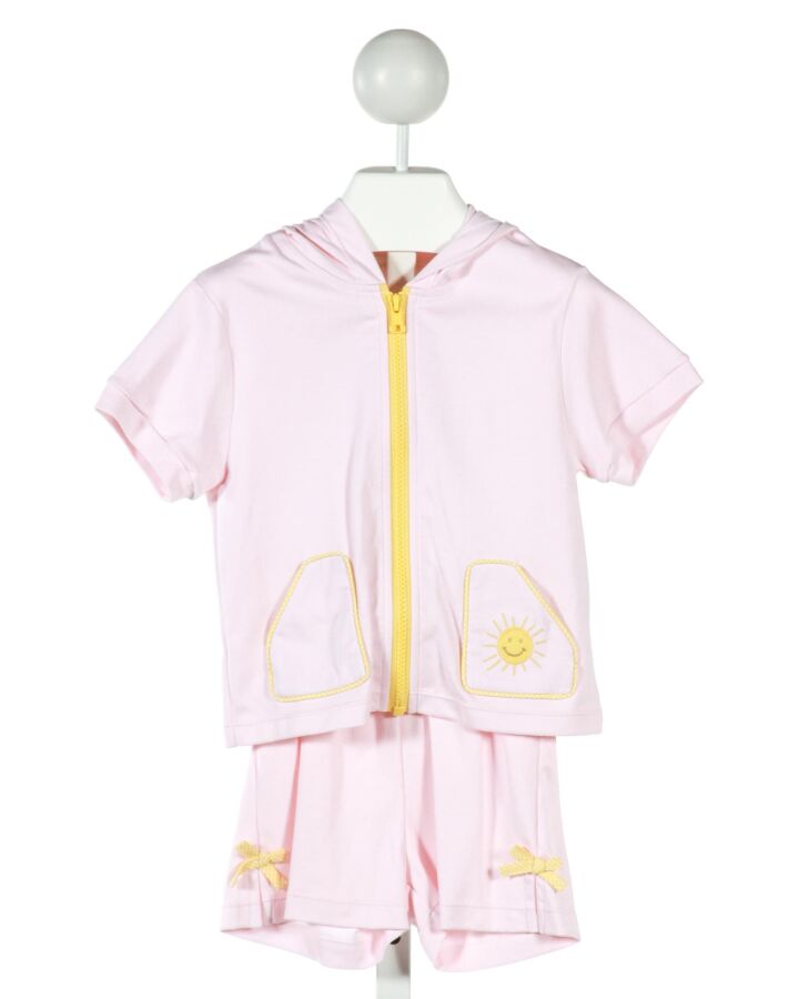 LULLABY SET  PINK   APPLIQUED 2-PIECE OUTFIT 