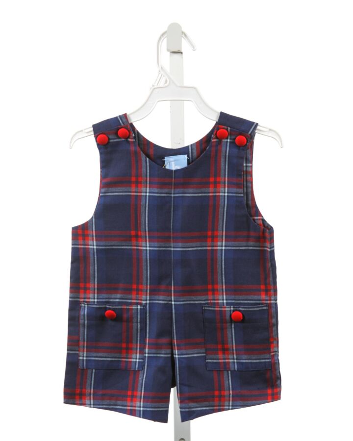 BELLA BLISS  BLUE  PLAID  JON JON/ SHORTALL 