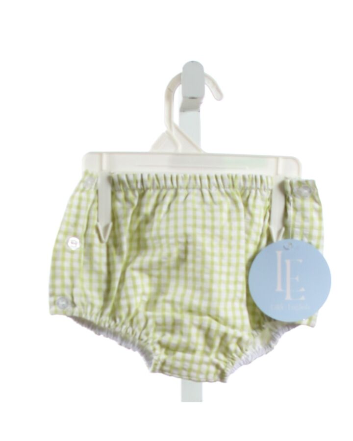 LITTLE ENGLISH  GREEN  GINGHAM  DIAPER COVER