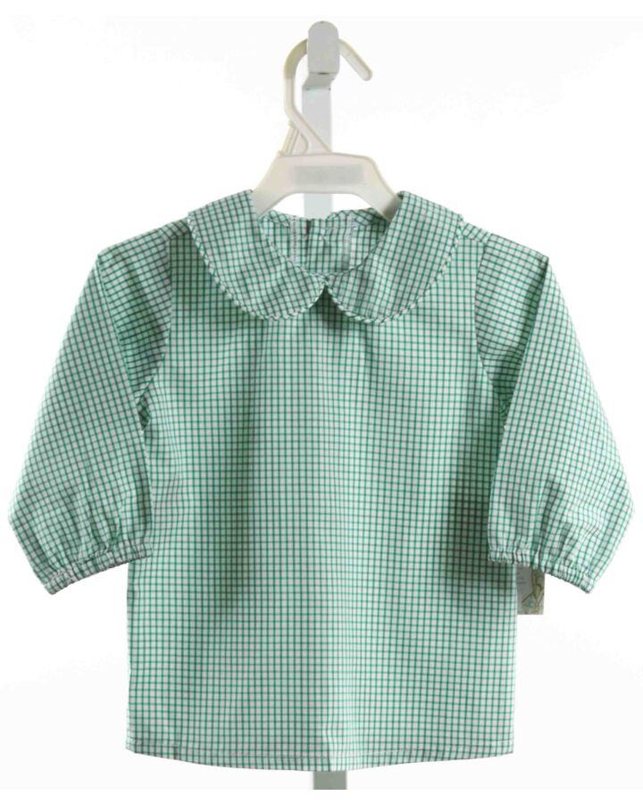 REMEMBER NGUYEN  GREEN  WINDOWPANE  SHIRT-LS