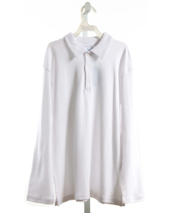 LITTLE ENGLISH  WHITE    KNIT LS SHIRT