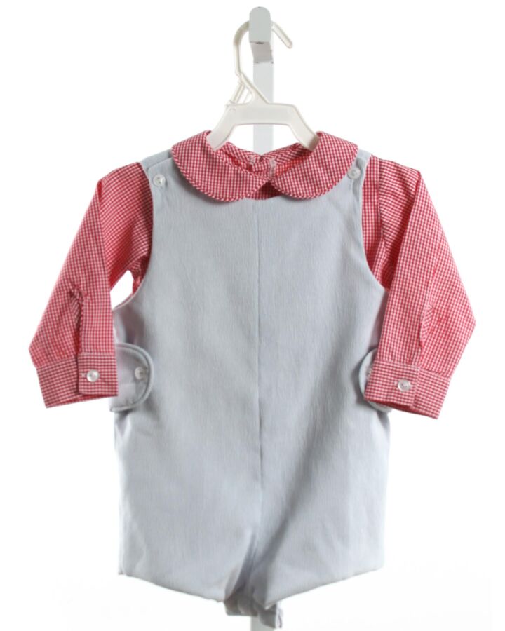 JAMES & LOTTIE  LT BLUE CORDUROY   SHORTALL