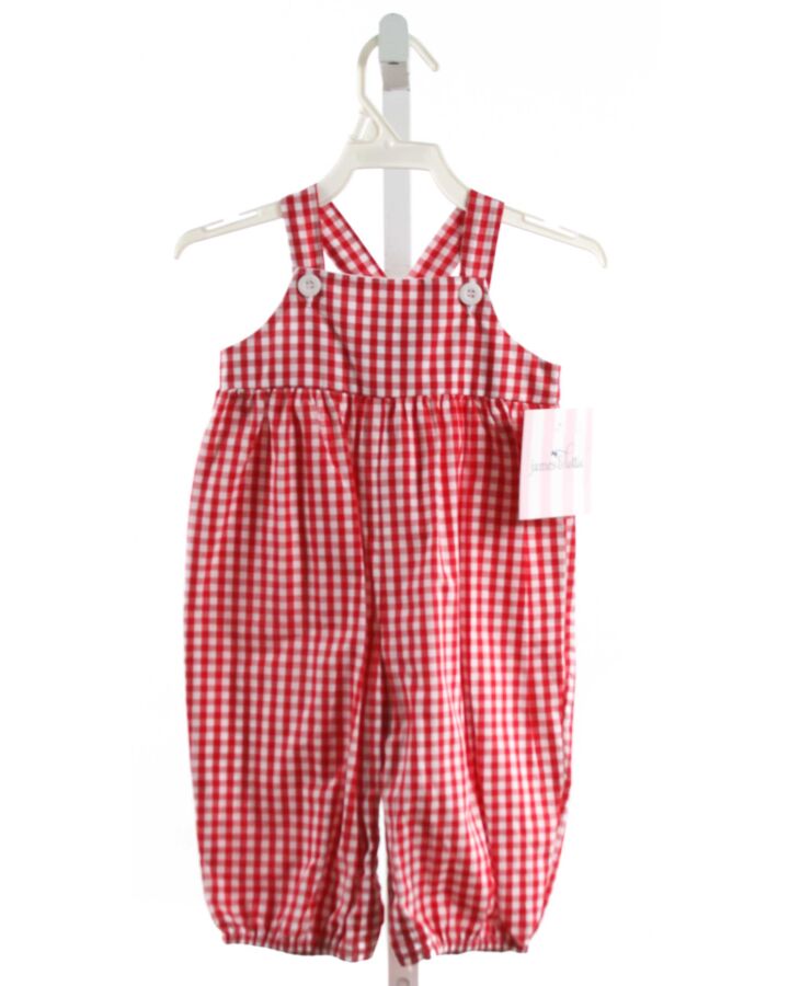 JAMES & LOTTIE  RED  GINGHAM  LONGALL