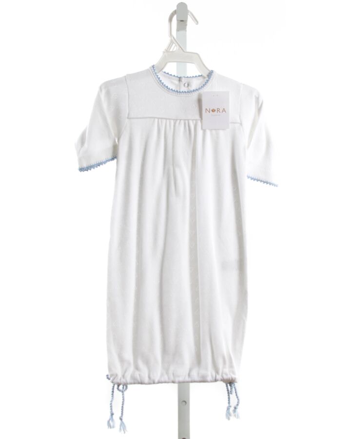 NORA LAYETTE  WHITE    LAYETTE WITH PICOT STITCHING