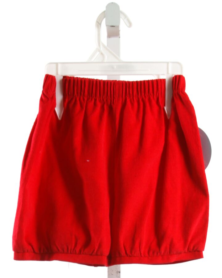 LITTLE ENGLISH  RED CORDUROY   SHORTS