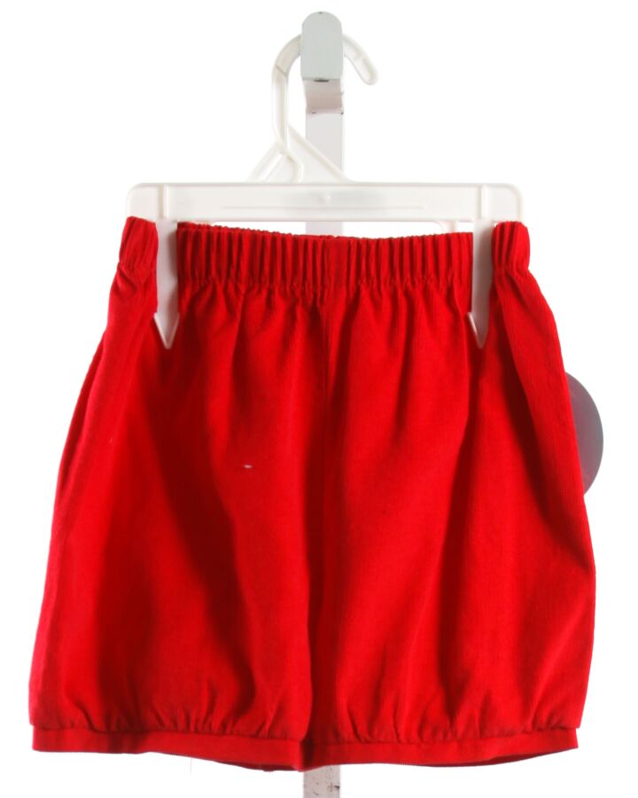 LITTLE ENGLISH  RED CORDUROY   SHORTS