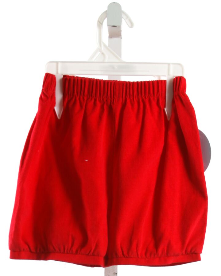 LITTLE ENGLISH  RED CORDUROY   SHORTS