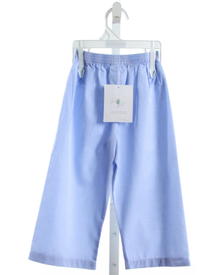 REMEMBER NGUYEN  BLUE  GINGHAM  PANTS