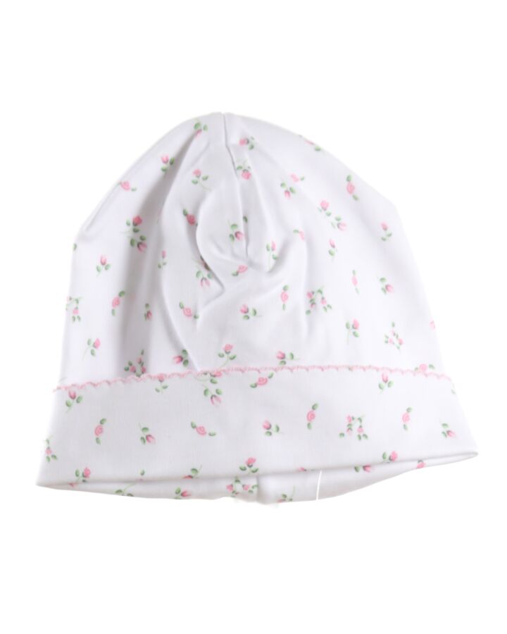 KISSY KISSY  PINK  FLORAL  HAT  WITH PICOT STITCHING