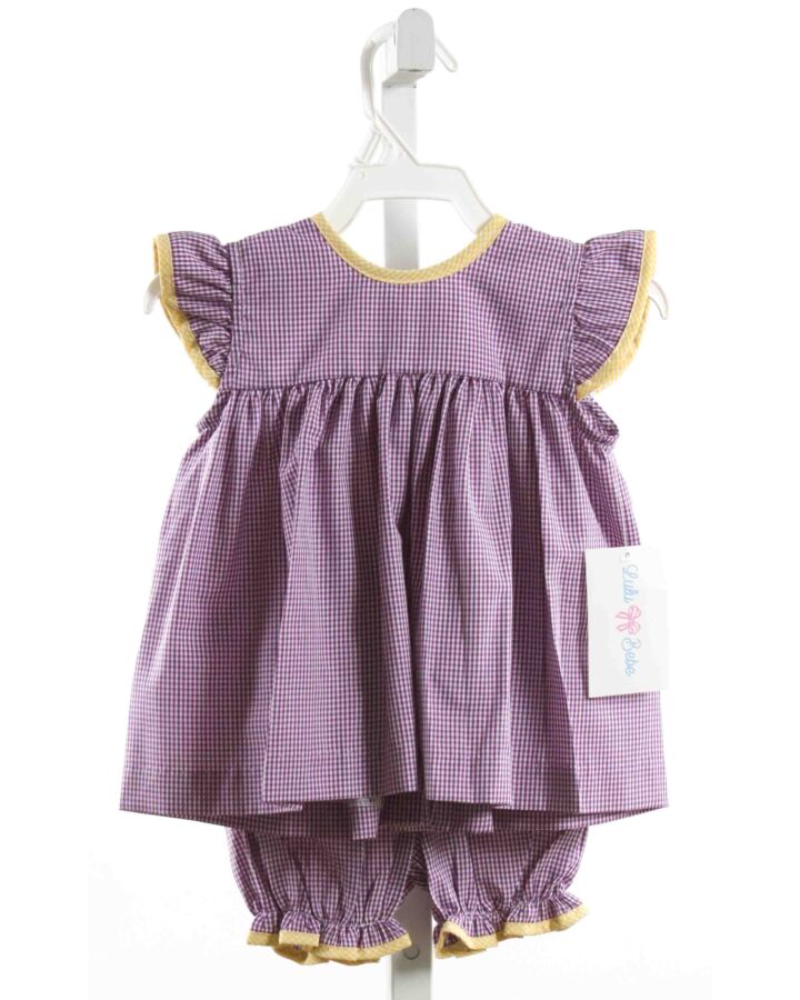 LULU BEBE  PURPLE  GINGHAM  2-PIECE OUTFIT