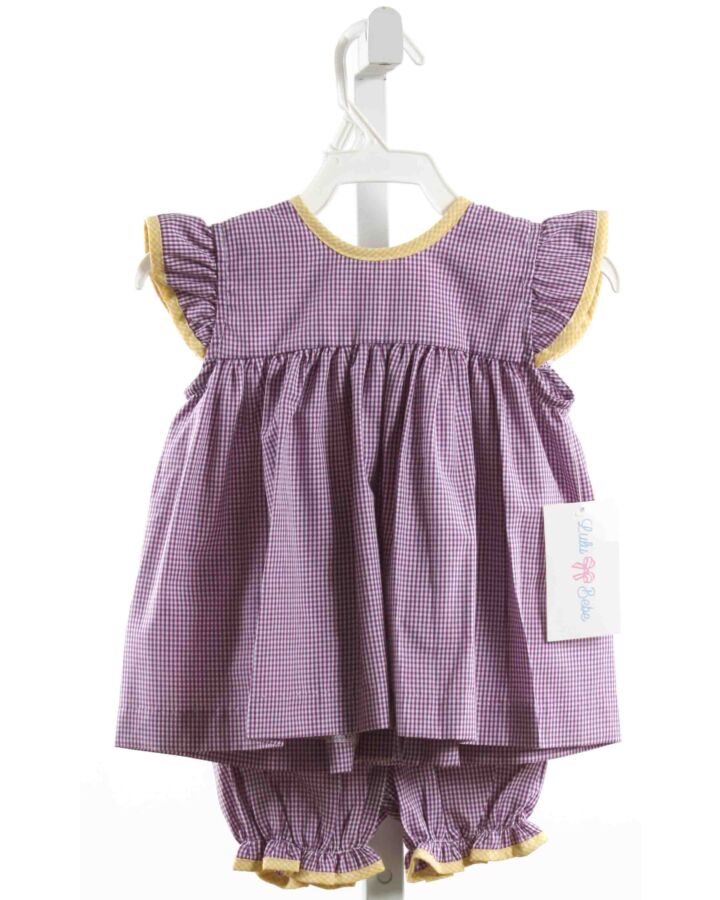 LULU BEBE  PURPLE  GINGHAM  2-PIECE OUTFIT