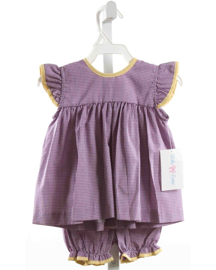 LULU BEBE  PURPLE  GINGHAM  2-PIECE OUTFIT