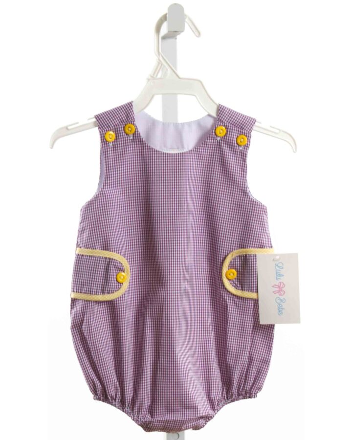 LULU BEBE  PURPLE  GINGHAM  BUBBLE