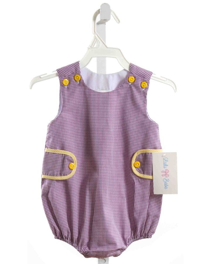 LULU BEBE  PURPLE  GINGHAM  BUBBLE