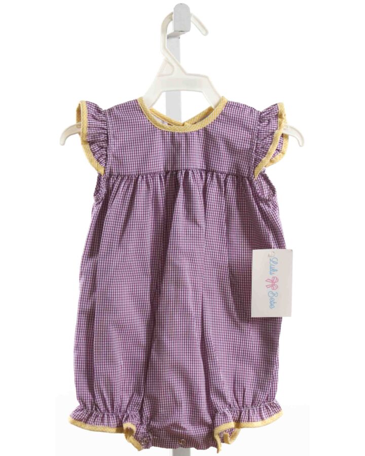 LULU BEBE  PURPLE  GINGHAM  BUBBLE