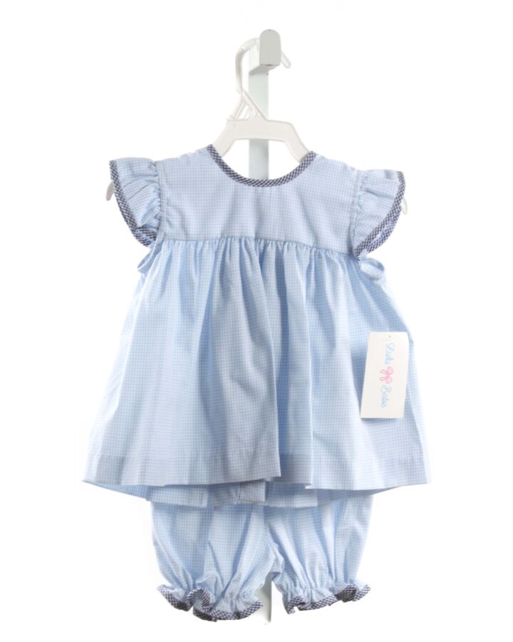 LULU BEBE  LT BLUE  GINGHAM  2-PIECE OUTFIT