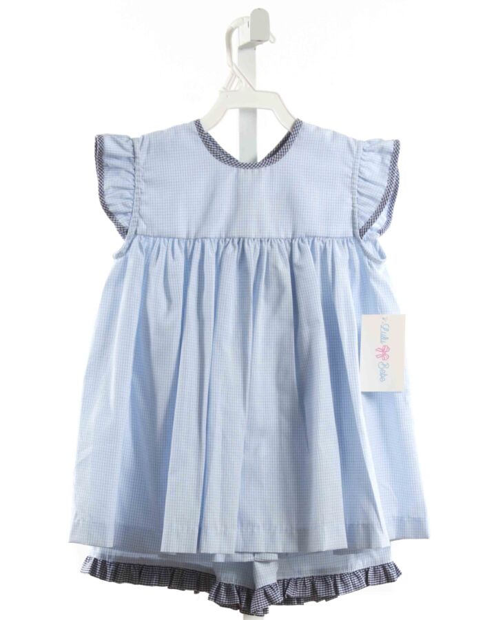 LULU BEBE  LT BLUE  GINGHAM  2-PIECE OUTFIT