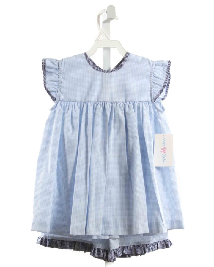 LULU BEBE  LT BLUE  GINGHAM  2-PIECE OUTFIT