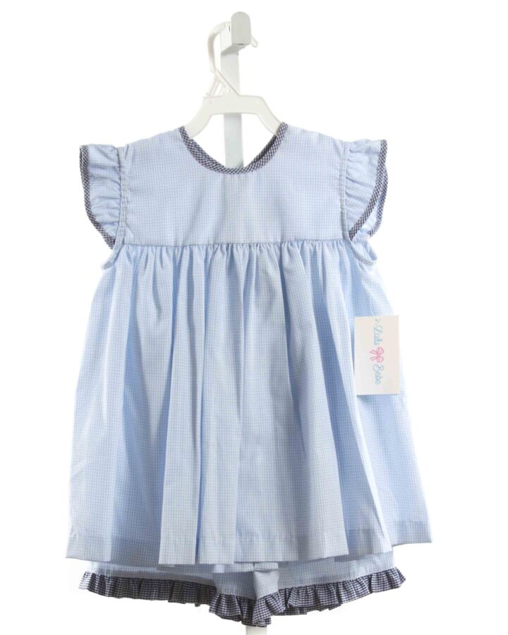 LULU BEBE  LT BLUE  GINGHAM  2-PIECE OUTFIT