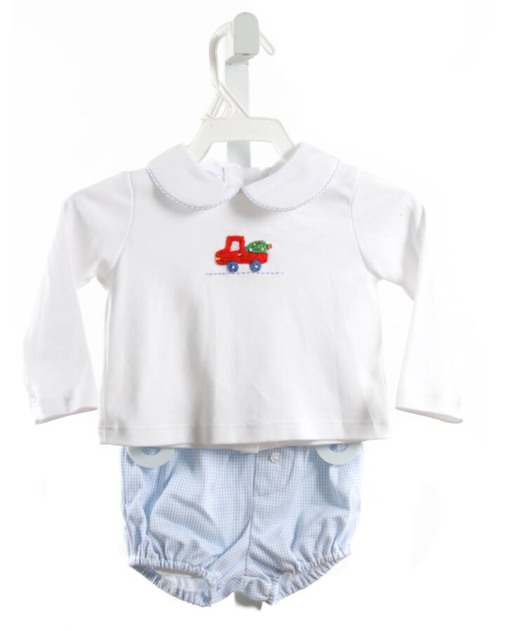 PETIT BEBE  WHITE   EMBROIDERED 2-PIECE OUTFIT