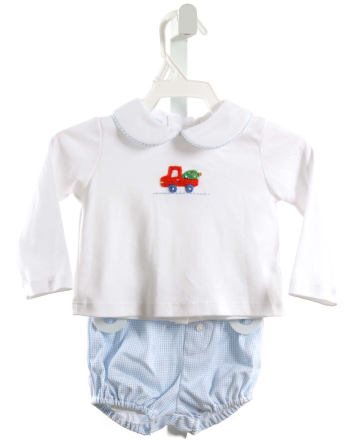 PETIT BEBE  WHITE   EMBROIDERED 2-PIECE OUTFIT