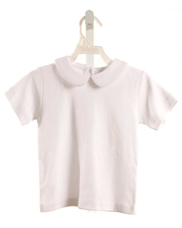 LITTLE ENGLISH  WHITE    KNIT SS SHIRT
