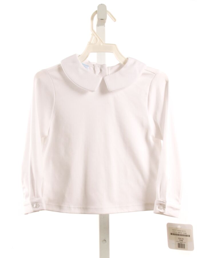PETIT BEBE  WHITE    KNIT LS SHIRT