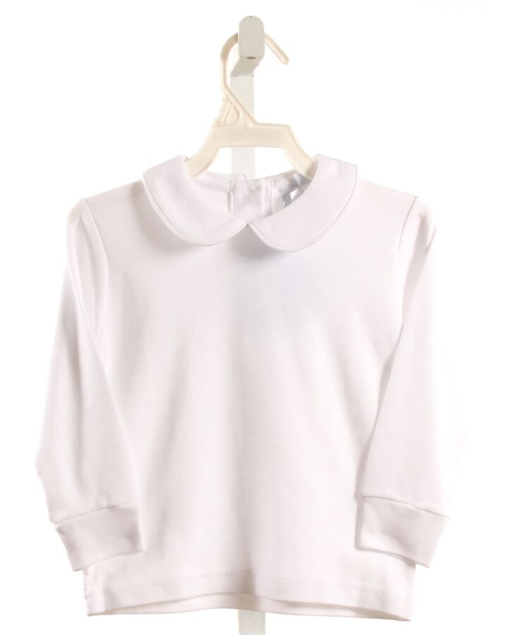 LITTLE ENGLISH  WHITE    KNIT LS SHIRT