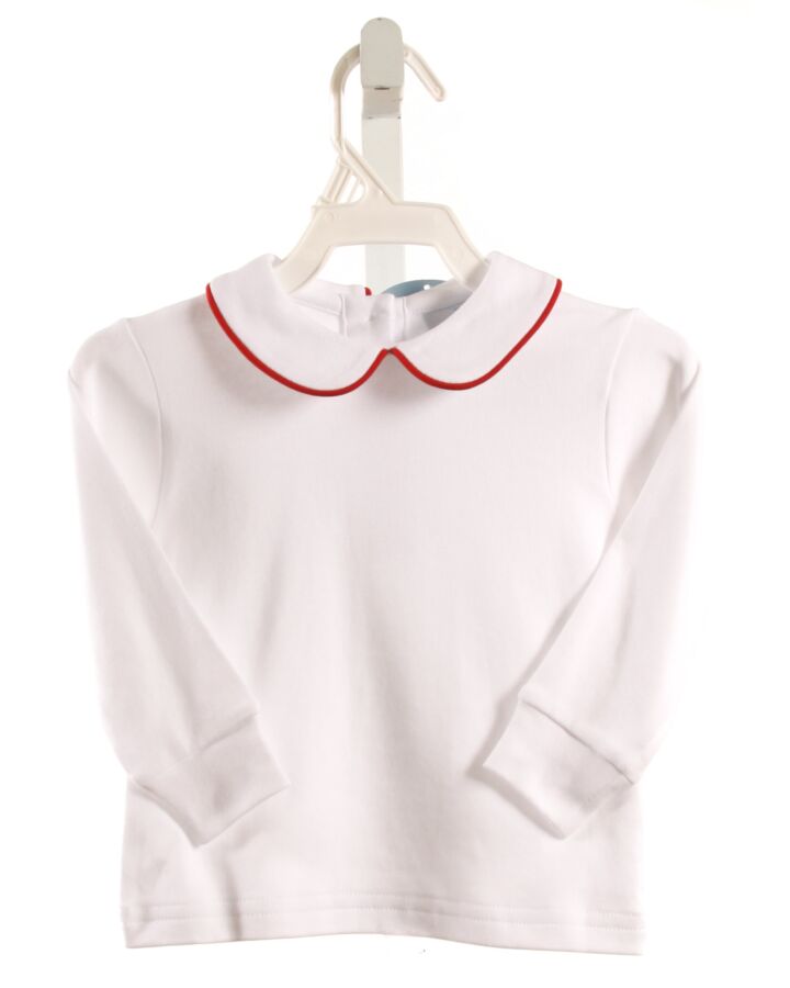 LITTLE ENGLISH  WHITE    KNIT LS SHIRT