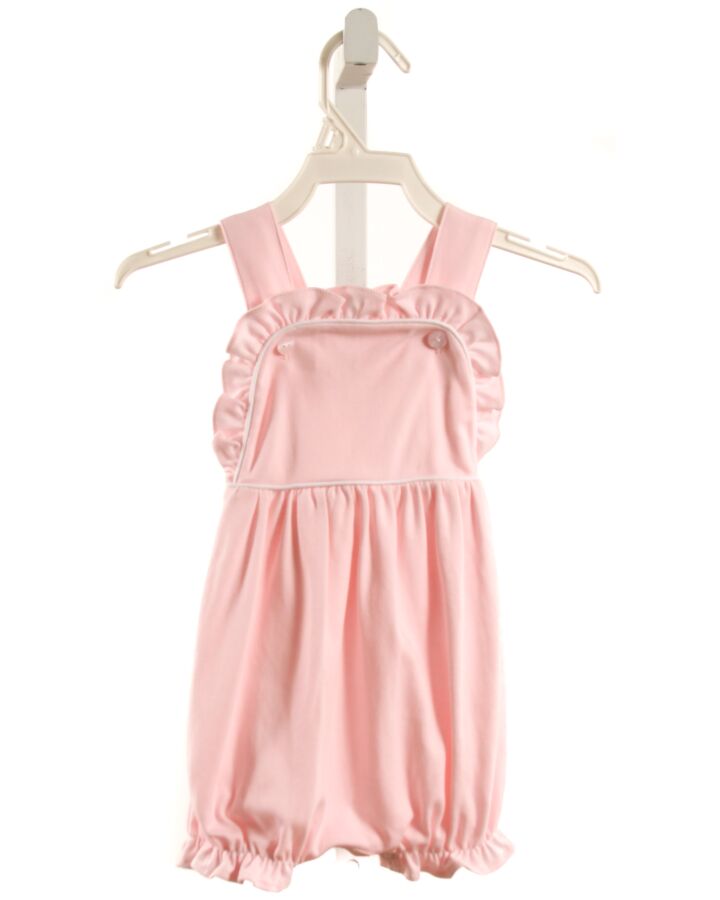 BABY BLISS  PINK KNIT   DRESSY BUBBLE WITH RUFFLE