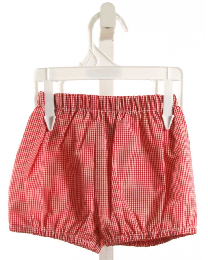 REMEMBER NGUYEN  RED  GINGHAM  BLOOMERS