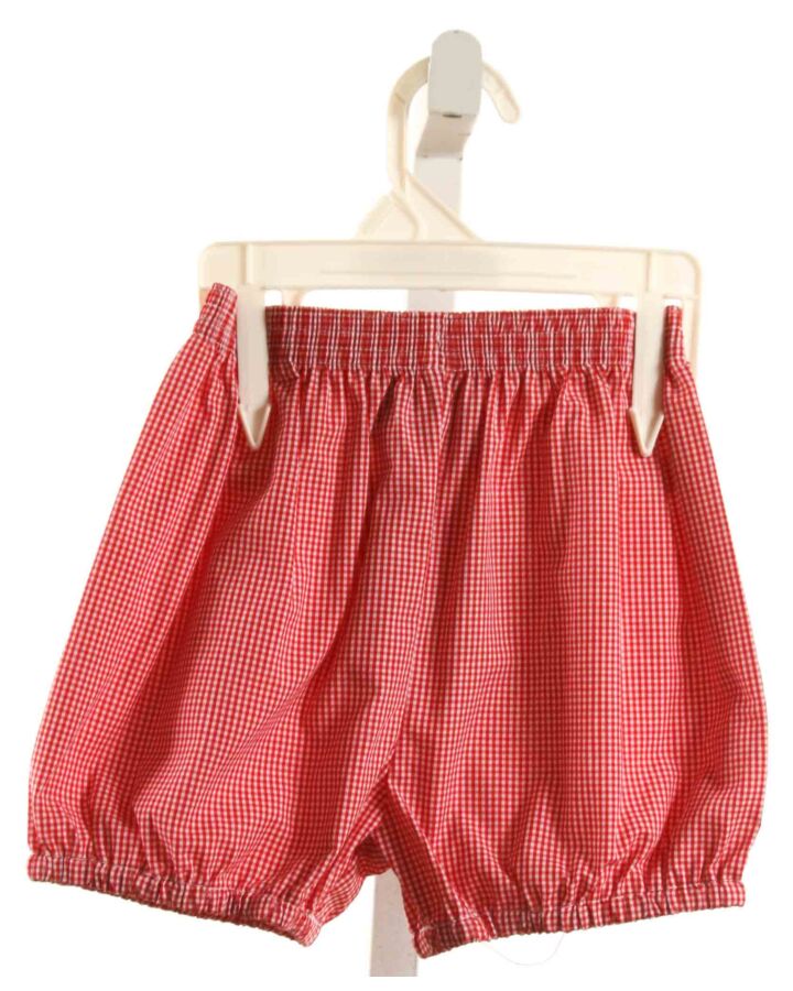 REMEMBER NGUYEN  RED  GINGHAM  BLOOMERS