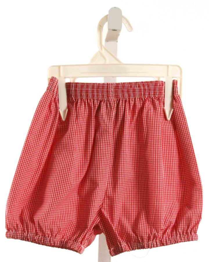 REMEMBER NGUYEN  RED  GINGHAM  BLOOMERS