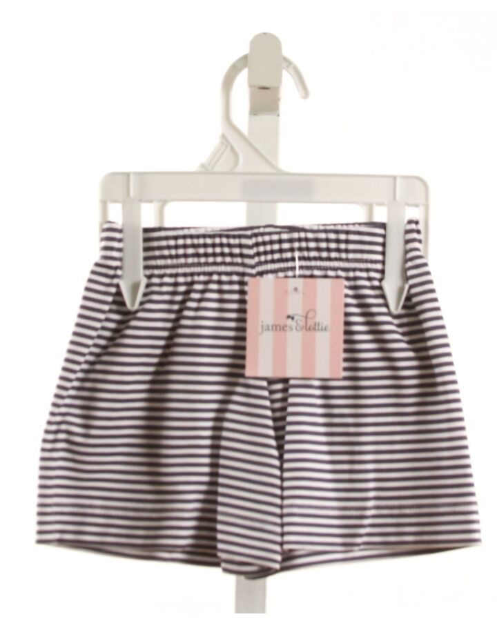 JAMES & LOTTIE  GRAY KNIT STRIPED  SHORTS