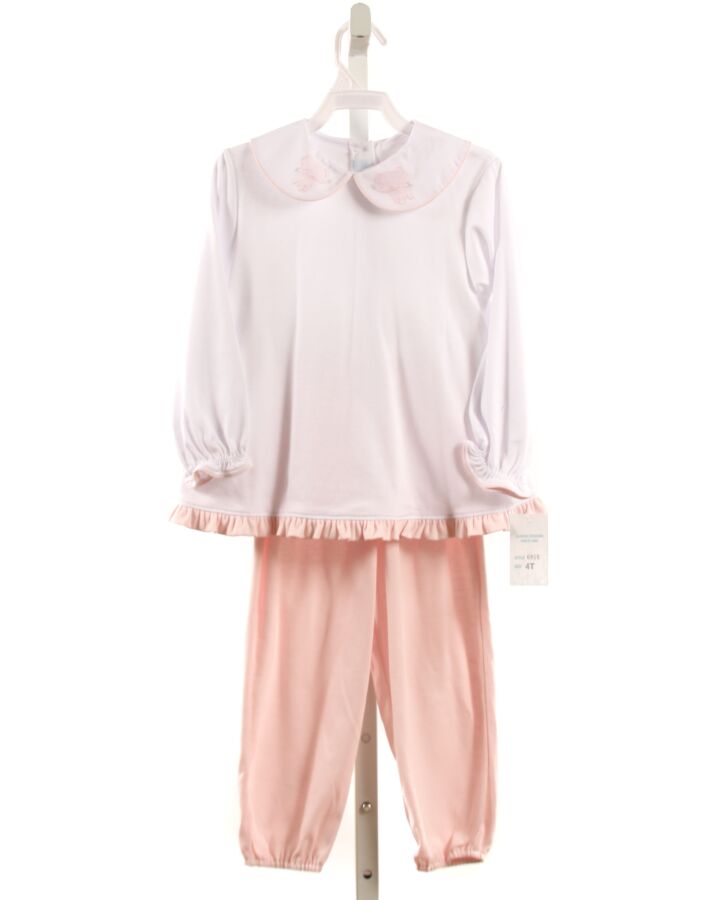 AURALUZ  LT PINK   APPLIQUED 2-PIECE OUTFIT