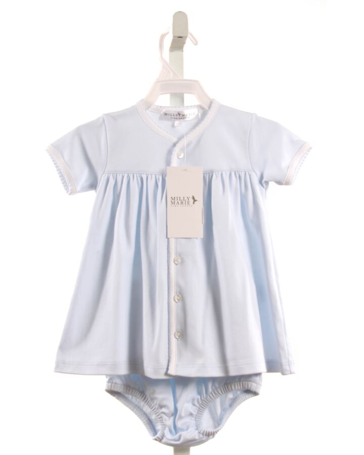 MILLY MARIE  LT BLUE    2-PIECE OUTFIT WITH PICOT STITCHING