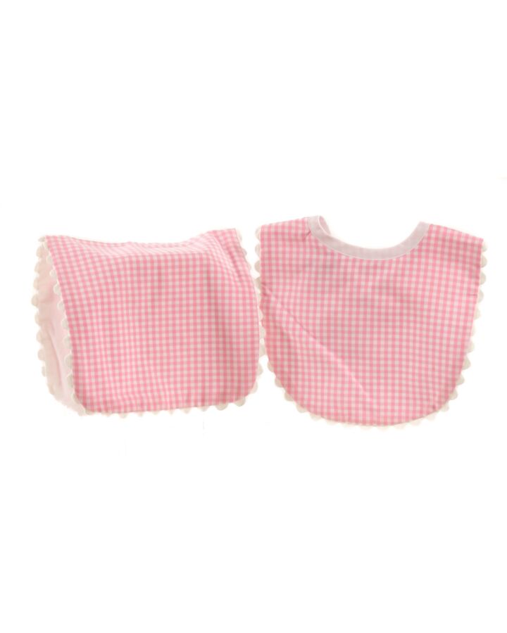 ROYALTY  PINK  GINGHAM  MISC WITH RIC RAC