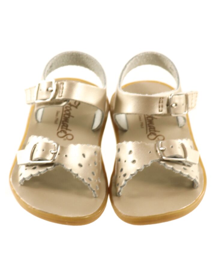 SUN SANS/ SALTWATER SANDALS SILVER SANDALS  *NWT SIZE TODDLER 5