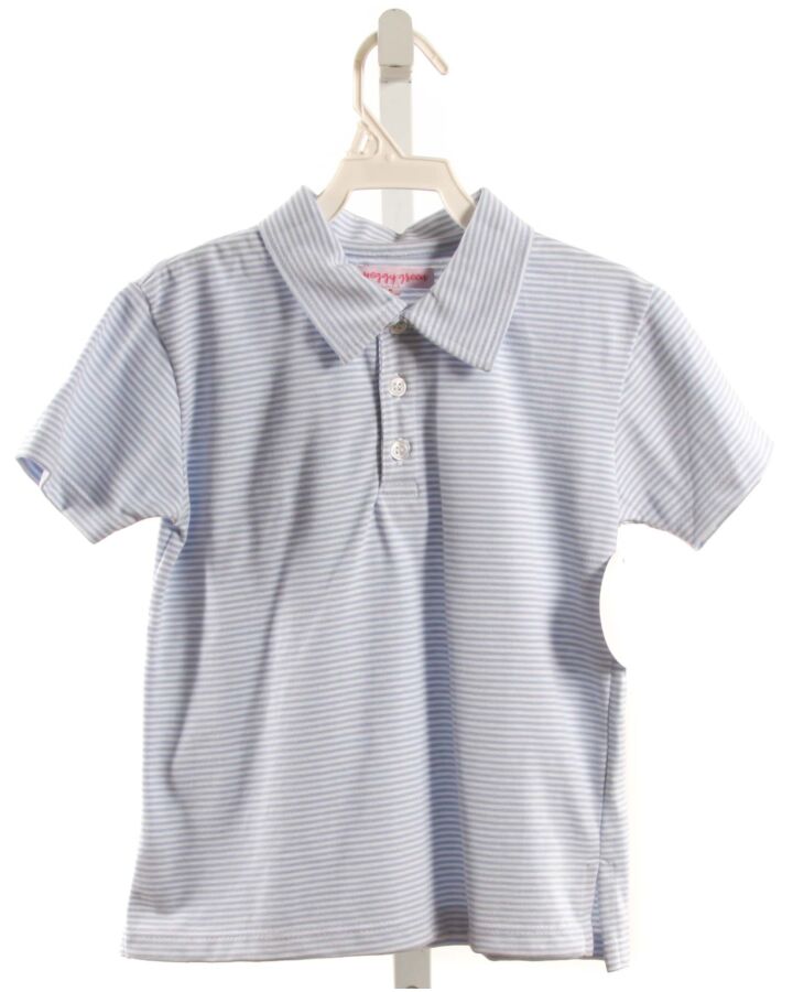 PEGGY GREEN  LT BLUE  STRIPED  KNIT SS SHIRT