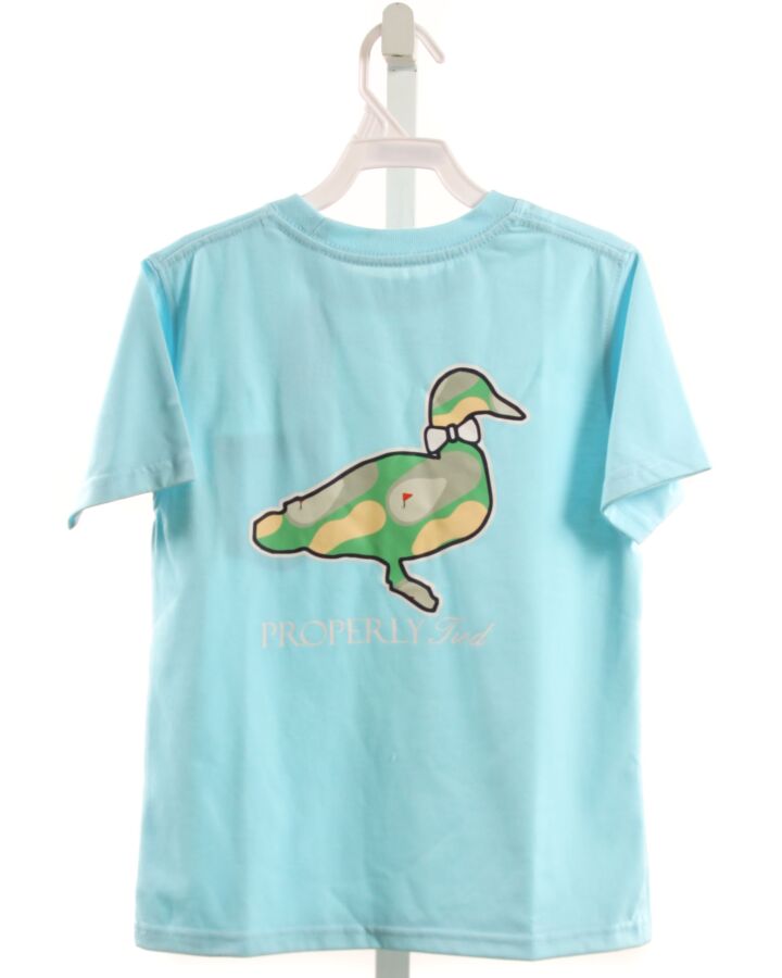 PROPERLY TIED  AQUA   PRINTED DESIGN T-SHIRT
