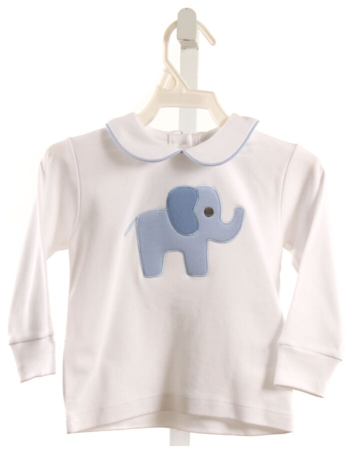 LITTLE ENGLISH  WHITE   APPLIQUED KNIT LS SHIRT