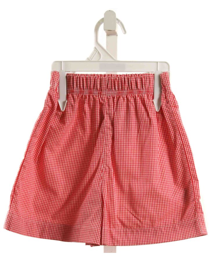 PEGGY GREEN  RED  GINGHAM  SHORTS