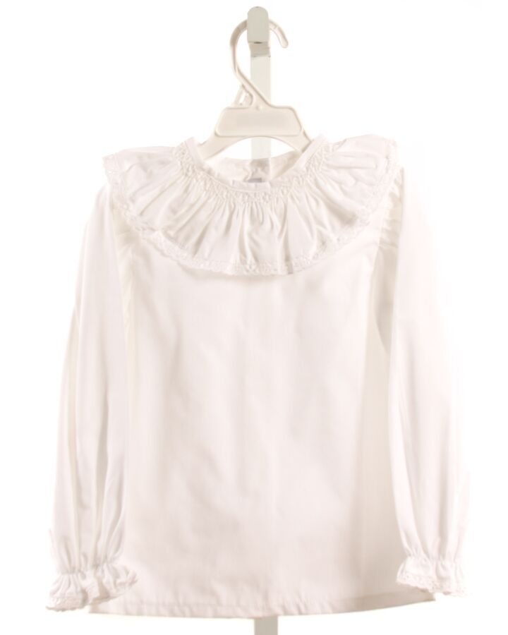 PUKATUKA  WHITE    DRESS SHIRT WITH EYELET TRIM