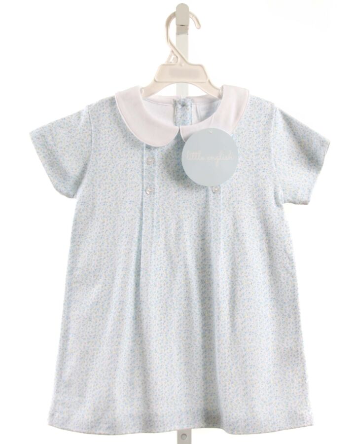 LITTLE ENGLISH  BLUE  FLORAL  KNIT SS SHIRT