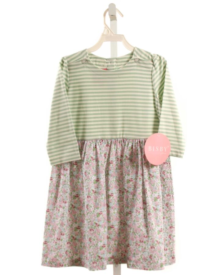 BISBY BY LITTLE ENGLISH  PINK  FLORAL  KNIT DRESS