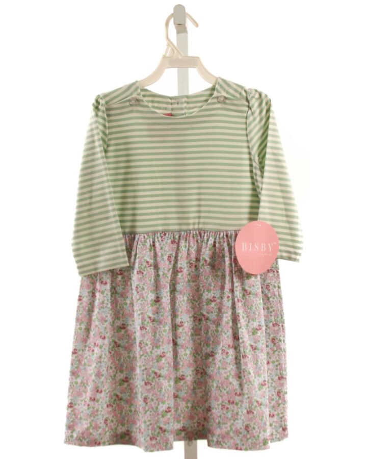 BISBY BY LITTLE ENGLISH  PINK  FLORAL  KNIT DRESS