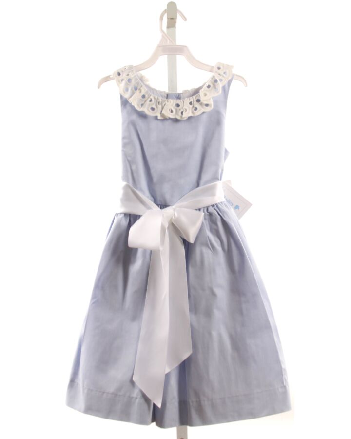 BAILEY BOYS  CHAMBRAY    PARTY DRESS WITH EYELET TRIM