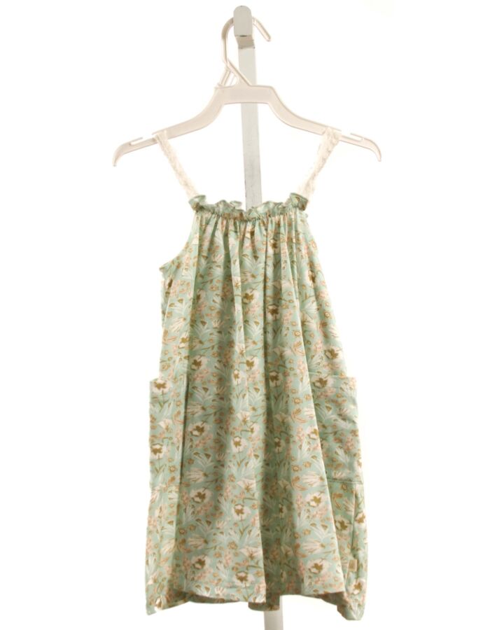CHARMING MARY  LT BLUE  FLORAL  KNIT DRESS