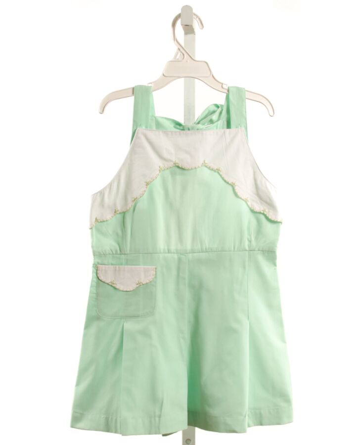 CHRISTIAN ELIZABETH & CO  MINT   EMBROIDERED ROMPER