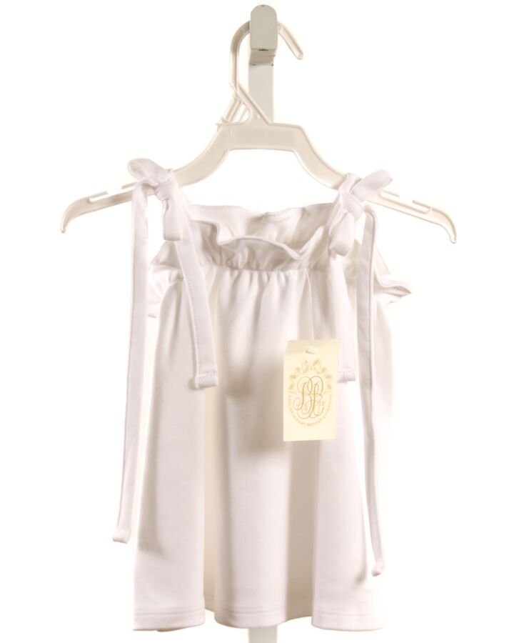 THE BEAUFORT BONNET COMPANY  WHITE KNIT   SLEEVELESS SHIRT